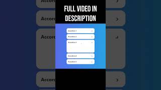 Accordion Menu with React & Tailwind #tailwindcss #react #reactfrontend #webdevelopment #coding #js