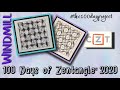 WINDMILL || Easy Zentangle ® Patterns || Day 32 || 100 Days of Zentangle 2020