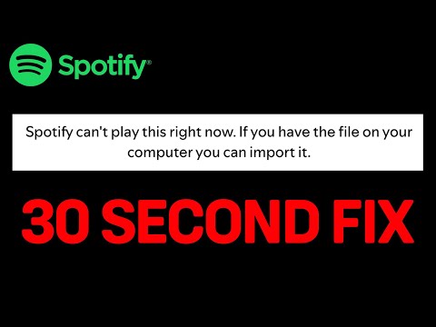 100% FIXED! Spotify Error Cant Play This Right Now | Cant Play This Right Now Error Spotify Fix