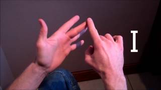 How to sign the alphabet in British Sign Language (BSL) - Right handed - Signer point of view