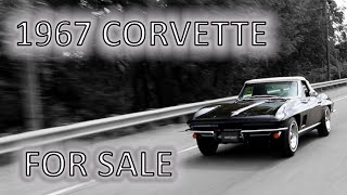 1967 Restored Black Corvette For Sale!