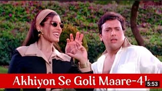 Ankhiyon Se Goli Mare Full Screen Status | Govinda WhatsApp Status | Sonu Nigam | Raveena Tadon