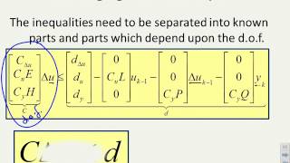 Constrained Predictive Control 5_3 - including constraints into GPC