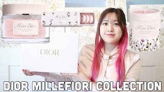 Dior Beauty Unboxing- Miss Dior Millefiori Bath Pearls, Bath Bombs, Candle, Gift With Purchase Codes