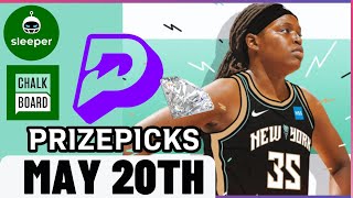WNBA PRIZEPICKS | PROP PICKS | MONDAY | 5/20/2024 | NBA BETTING | BET PROPS