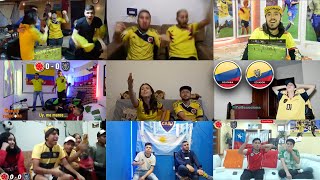 REACCION HINCHAS COLOMBIA VS ECUADOR | GOL ANULADO POR EL VAR | ELIMINATORIAS MUNDIAL CATAR 2022