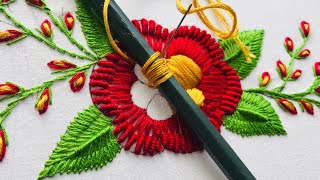 Hand Embroidery: Brazilian Embroidery Flower / Brazilian embroidery stitches for beginners