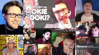 WHY DID I SAY OKIE DOKI? | Animated Doki Doki Literature Club Song! [REACTION MASH-UP]#43