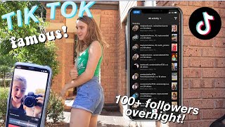 TIK TOK FAMOUS IN 24 HOURS!?! (trying to dance like Charli D'amelio)