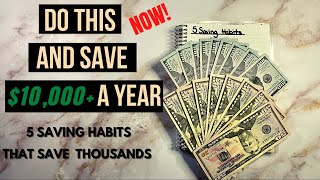 5 MONEY SAVING HABITS |  FRUGAL LIVING TIPS | TO SAVE THOUSANDS