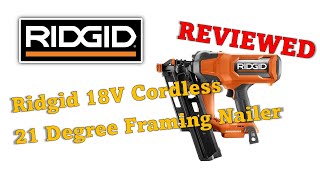 Ridgid 18v Framing Nailer