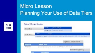 Microlesson: Planning Your Use of Data Tiers