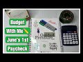 Budget With Me✏️/1st Paycheck of June/Single Mom/Ep. 266