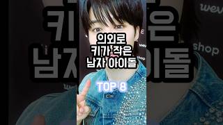 의외로 키가 작은 남자 아이돌 TOP 8