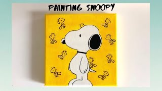 painting #1; Snoopy and Woodstock