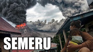 Apocalypse! People are fleeing! The most powerful volcano Semeru woke up in Indonesia.