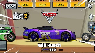 Hill Climb Racing 2 - Legendary WILL RUSCH😍(Gameplay) Cars 3 Mod