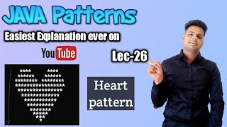 How to print heart pattern in java | Heart Pattern Program in Java