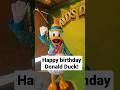 Happy 89th birthday Donald Duck! #shorts