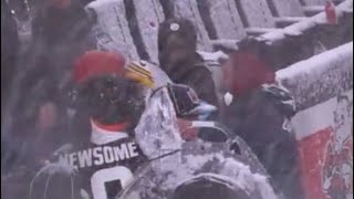 George Pickens \u0026 Greg Newsome Fight During Hail Mary 😳 Steelers vs Browns 2024 Highlights