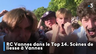 RC Vannes dans le Top 14. Scènes de liesse à Vannes