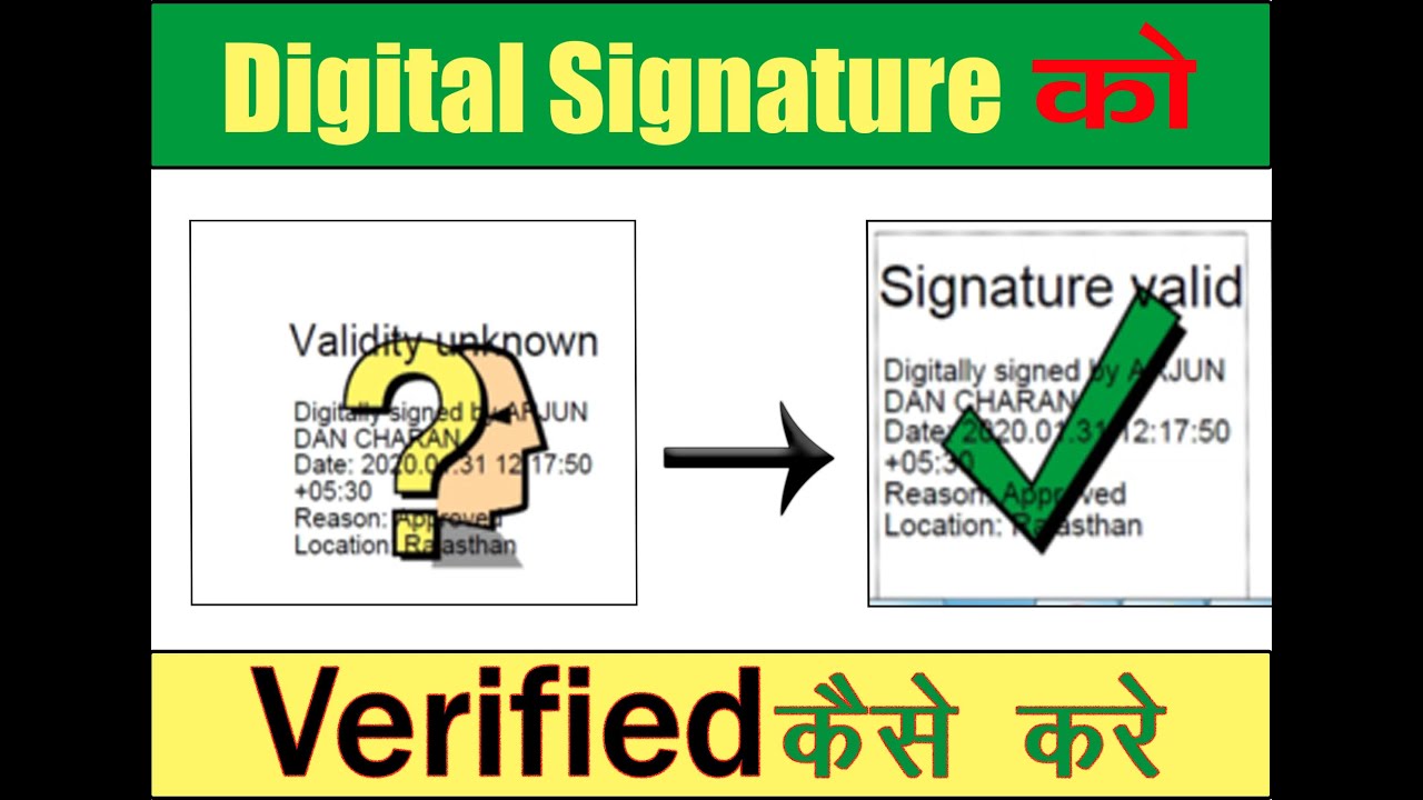 How Validate Digital Signature In Any Certificate Pdf Documents