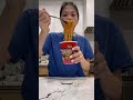 Doing the buldak 2x spicy noodle challenge