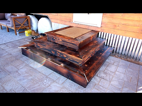 DIY Shou Sugi Ban Platform Steps For A Tiny House DIY Shou Sugi Ban Platform Steps For A Tiny House
