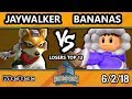 DHATX18 SSBM - Jaywalker (Fox) Vs. Bananas (Ice Climbers) - Smash Melee Losers Top 12