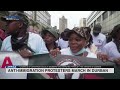Anti-immigration protesters march as Operation Dudula is launched in Durban