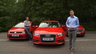 2013 Audi A3 vs Mercedes A-Class vs VW Golf Group Test - What Car?