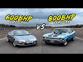 800BHP 9.8L CHEVY NOVA VS 600BHP K SWAPPED TOYOTA MR2 - OG BATTLES