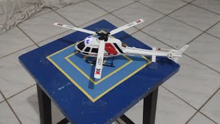 XK K123 AS350 Scale RC Helicopter flight indoor