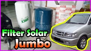 Ganti Filter Solar Isuzu Panther dengan Ukuran Jumbo (Borneo \u0026 Jimco) Wuz.. Wuzzz..!!!