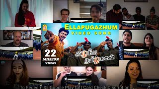 Ellapugazhum Video Song Crazy Dance Reaction Mashup | Thalapathy Vijay | #DheerajReaction |