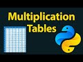 How to Create Multiplication Tables in Python