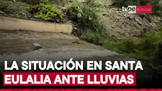 Intensas lluvias en Lima: así luce la quebrada Cuculí que desemboca en el río Santa Eulalia