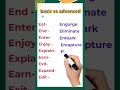 ten basic and advanced verbs starting with E 1 #english #englishverbs #verb