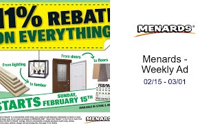 Menards - Weekly Ad 02/15 - 03/01