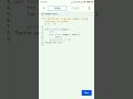 factorial of given number using function in python . #shorts #shortsyoutube