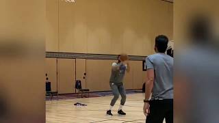 Lebron James Kyle Kuzma and Anthony Davis practice at Orlando