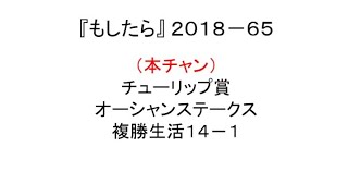 『もしたら』チューリップ賞・オーシャンステークス・複勝生活14-1（人馬一体リベンジ）