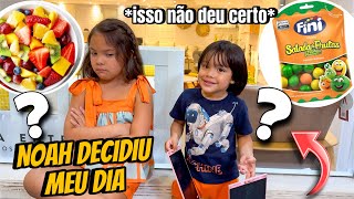 MEU IRMÃO DECIDIU MEU DIA !! * o Noah não sabe escolher * 😫