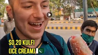 $0.20 Kulfi (Ice cream) 🇵🇰 | Travel Pakistan vlog | Street food