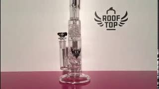 Rooftop testing @ CLEAR BENT GLASS ATOMIC BONG