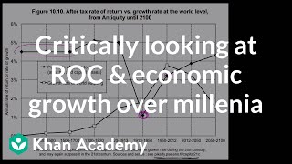 Critically looking at data on ROC and economic growth over millenia | Macroeconomics | Khan Academy