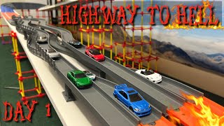 DIECAST CARS RACING | HIGHWAY TO HELL TOURNAMENT| DAY 1