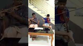 വയലിൻ##പുല്ലാങ്കുഴൽ## practice ###സരളീ വരിശകൾ 2, 3