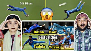 Top 10 Best Catches By indian Players | Indian fielders best catches reaction | Reaction Bazar