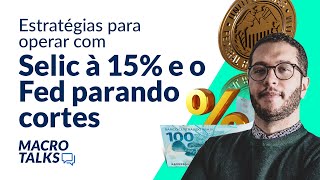 Como Operar com Selic a 15% e o Fed Estagnando Cortes de Juros